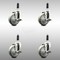 Service Caster 4 Inch 316SS Gray Poly Swivel 3/4 Inch Expanding Stem Caster Set Brake SCC SCC-SS316EX20S414-PPUB-TLB-34-4 - alternate 3